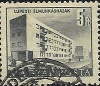 1952 Hungary  Workers Apartment Building  SC#1011  Used