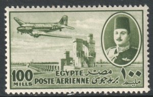 Egypt Scott C49 - SG332, 1947 Airmail 100m MH*