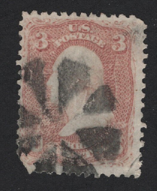 United States USED Scott Number 65 FANCY CANCEL  F-VF  #F41  -  BARNEYS