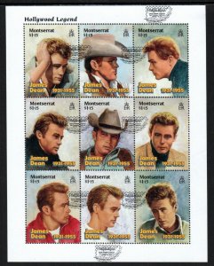 Montserrat Stamp 921  - James Dean sheet OP Pacific 97 Exhib