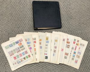 British Commonwealth Stamp Collection 1860s-1960s Homemade pages Includes India