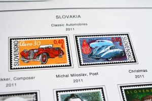 COLOR PRINTED SLOVAKIA 1939-2010 + 2011-2020 STAMP ALBUM PAGES (136 ill. pages)