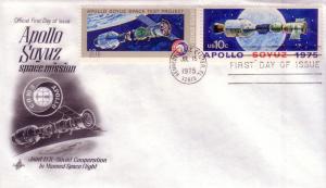 FDC Sc# 1569 / 70 Apollo / Soyuz Mission Artcraft L992