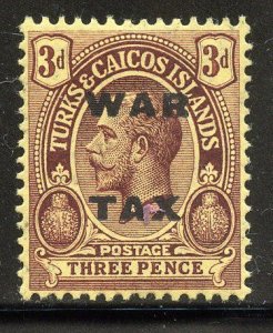 Turks & Caicos Islands # MR8, Mint Hinge