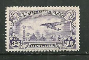 Mexico CO-13 MNH Plane over Mexico City