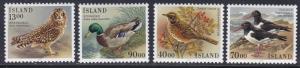 Iceland # 642-645, Birds, Mint NH, 1/2 Cat