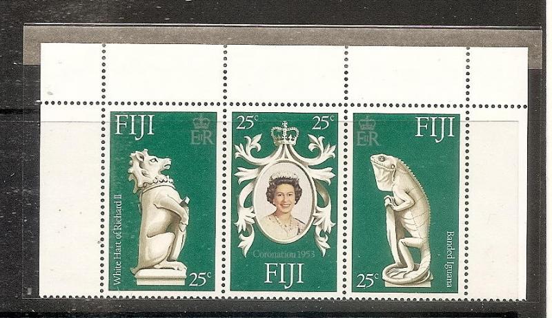 Fiji 384a-C MNH 1978 Coronation Issue