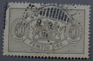 Sweden #O24 Used VF Place Cancel Date 9. 3. ?? HRM