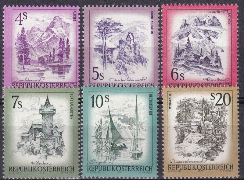 Austria #964, 966-7, 969, 972, 975  MNH CV $10.55 (Z3039)