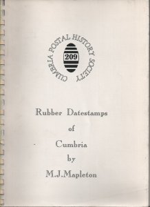 Philatelic literature Rubber datestamps of Cumbria by Mapleton