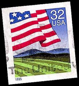 # 2919 USED FLAG OVER FIELD