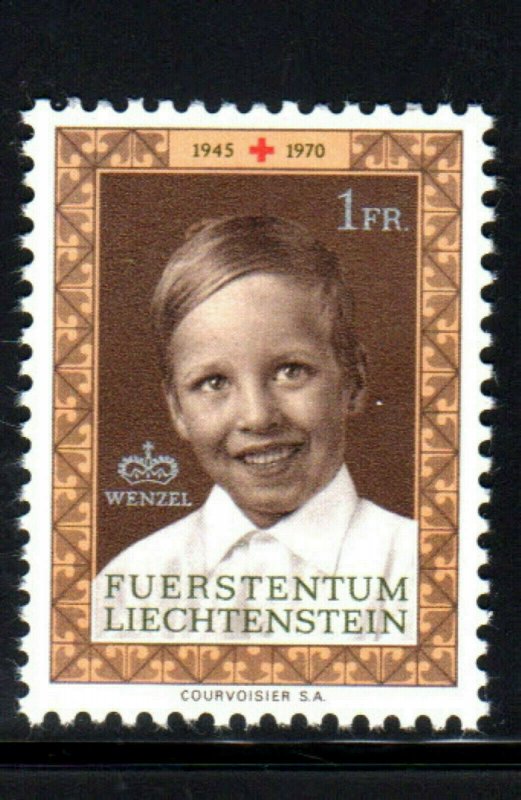 LIECHTENSTEIN #465  1970  PRINCE WENZEL  MINT  VF NH  O.G