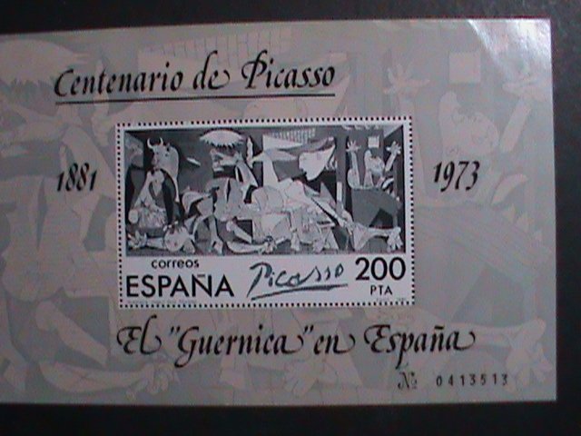 SPAIN- 1973-CENTENERY OF ARTIST PICASSO MNH S/S-VERY FINE-LAST ONE