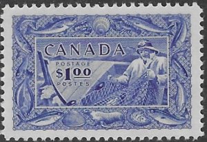Canada 302  1951 1 dollar   vf mint nh