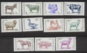 Animals by Bulgaria Scott # 3581-91 Value $ 15,oo