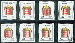 MONACO Scott J77-82, 86 & 88 MNH** 1985 postage dues CV $...