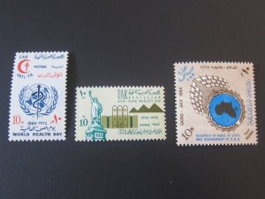 Egypt 1964 Sc 624-5,629 sets MNH