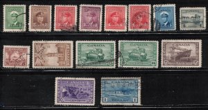 CANADA Scott # 249-62 Used - KGVI War Issue