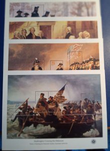 US# 1686-89 - Washington set of 4 souvenir sheets, 20 stamps - Unused