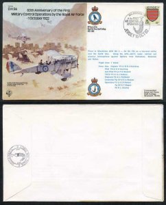 B9a D.H.9a 1st Military Control Operations by the RAF Standard Cover