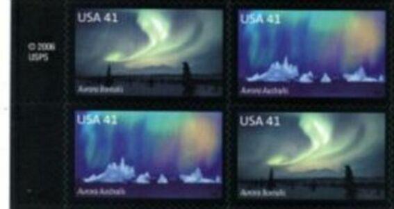 US Stamp #4203-4 MNH - Auroras MI Block of 4