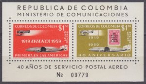 1959 Colombia 897-898/B17 Airplanes 15,00 €