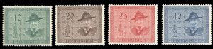 Liechtenstein #270-273 Cat$37.50, 1953 Boy Scouts, complete set, never hinged