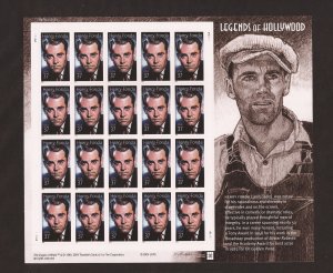 U.S. SCOTT #3911  -  HENRY FONDA - LEGENDS OF HOLLYWOOD -  MINT N.H. SHEET