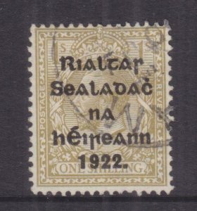 IRELAND, 1922 Thom, 1s. Bistre Brown, used.