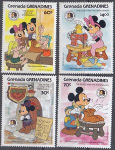 GRENADA GRENADINES Sc # 717-20 MNH CPL SET of 4 - BROTHERS GRIMM and DISNEY