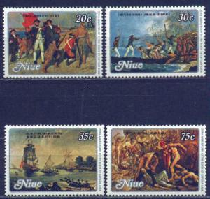 Niue #251-4 MNH Set, Captain James Cook