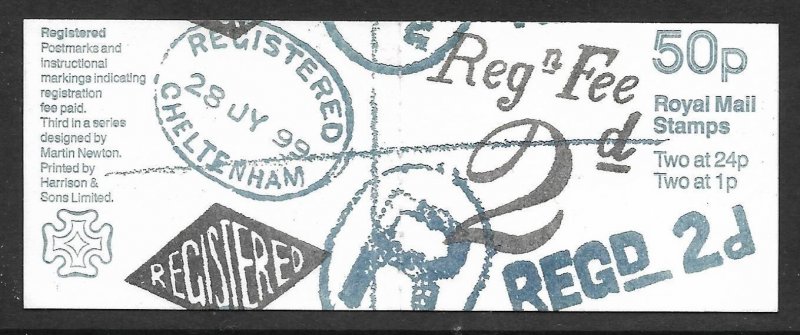 FB66 1993 Postal History Series - #3 50p booklet Complete