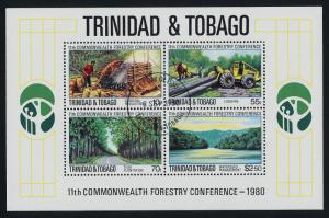 Trinidad & Tobago 336a used -  Forestry, Charcoal Production