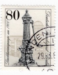 Berlin 9N482 used, 80p, perf 14, litho, Hydrants and Pumps series