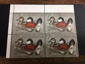 US RW48PB Of 4 Federal Duck Stamp - mint never hinged - very nice 1981 stamp