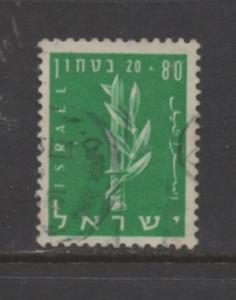 Israel  Scott #  124  used  simgle