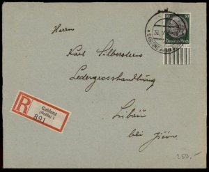 Germany 1939 Gablonz Neisse Sudetenland Annexation Provisional Cover G67099