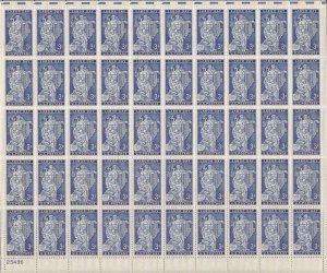 US Stamp - 1956 Labor Day - 50 Stamp Sheet Scott #1082