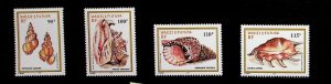 WALLIS & FUTUNA ISL. Sc C207-10 NH ISSUE OF 1999 - SEA LIFE - SHELLS - (AS24)