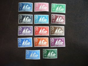 Stamps - St Pierre Miquelon - Scott# 300-313 - Mint Hinged Set of 14 Stamps