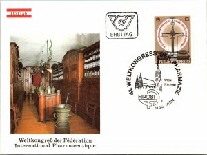 Austria 1981 FDC - World Congress of the Int'l Pharmaceutical Fed  - F13296