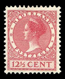 Netherlands #179 Cat$42.50, 1929 12 1/2c deep rose, very lightly hinged