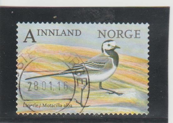 Norway  Scott#  1781  Used  (2015 White Wagtail)
