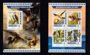 SOLOMON ISL. - SOUVENIR SHEET+MINISHEET OF 2016 - AUSTRALIAN BIRDS