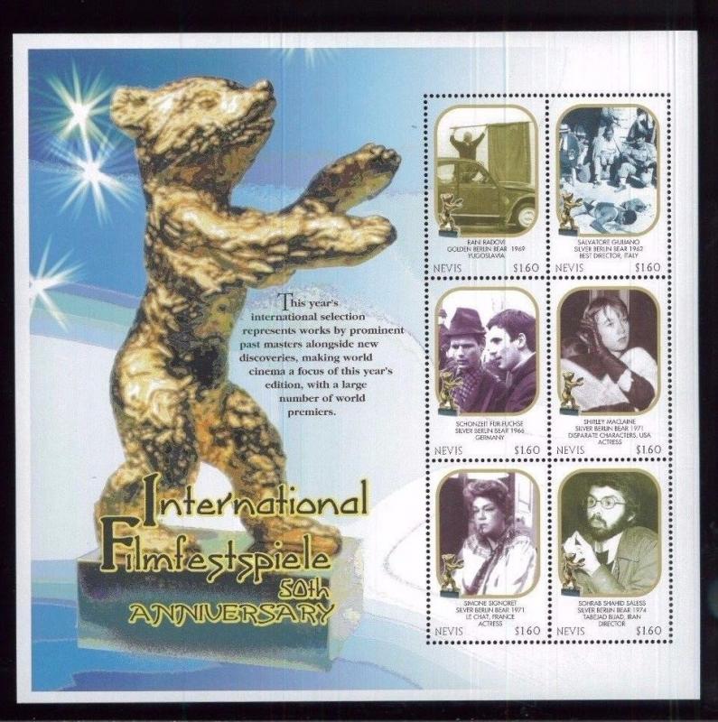 GOLDEN BEAR AWARD Nationl Filmfestpiele Souvenir Sheet MNH - Nevis E2