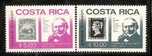 Costa Rica 1979 Sc#C752/C753 Stamps on Stamps Rowland Hill Set (2) MNH