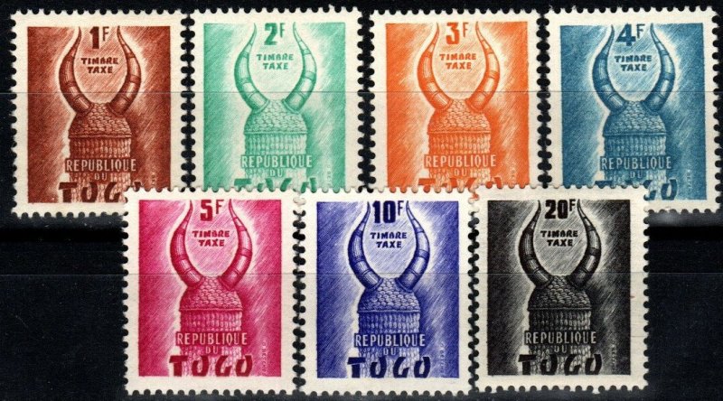 Togo #J49-55  F-VF Unused CV $2.50  (X2367)