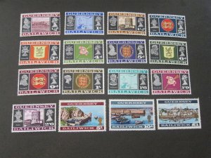 Guernsey 1969 Sc 8-23 set MNH