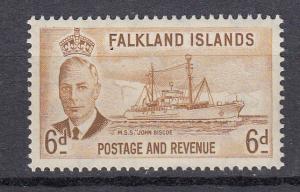 Falkland Islands Dependencies-1952 KGVI 6p M.S.S.Sc# 113 - MNH (2417)