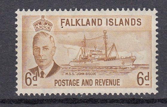 Falkland Islands Dependencies-1952 KGVI 6p M.S.S.Sc# 113 - MNH (2417)